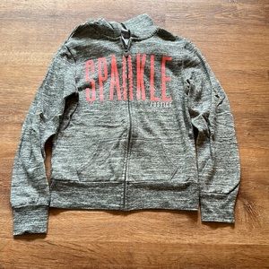 Girls Justice Zip up Hoodie. Size 8.